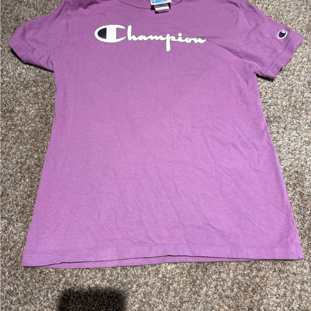 Champion Lavender Tee with Logo